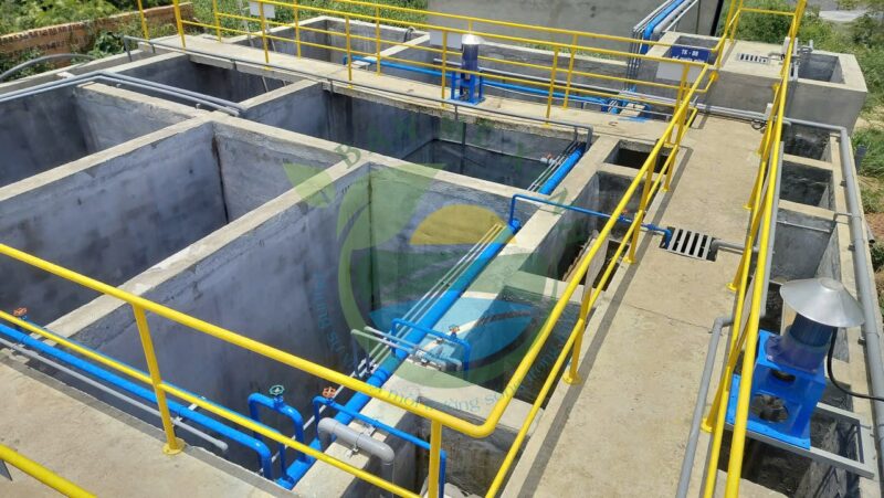 Hệ thống xử lý nước thải trang trại chăn nuôi heo thịt, Công suất 50 m3/ngày đêm