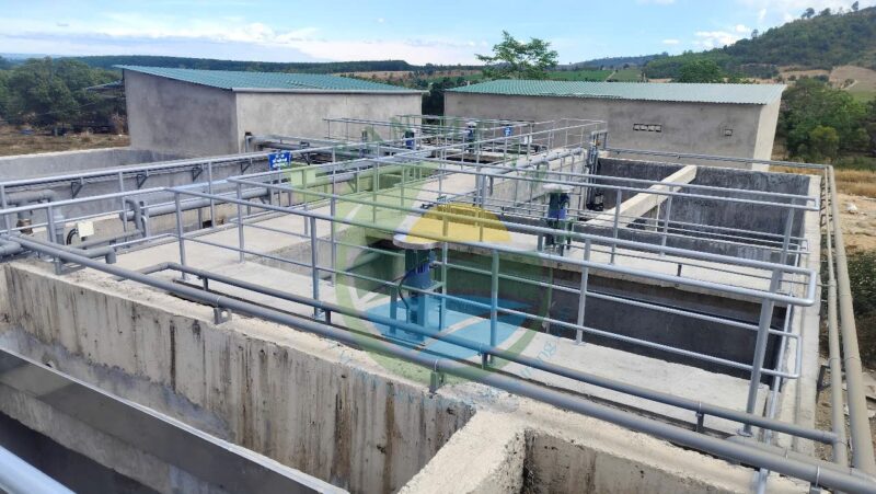 Hệ thống xử lý nước thải trang trại 2.400 nái, Công suất 250 m3/ngày đêm