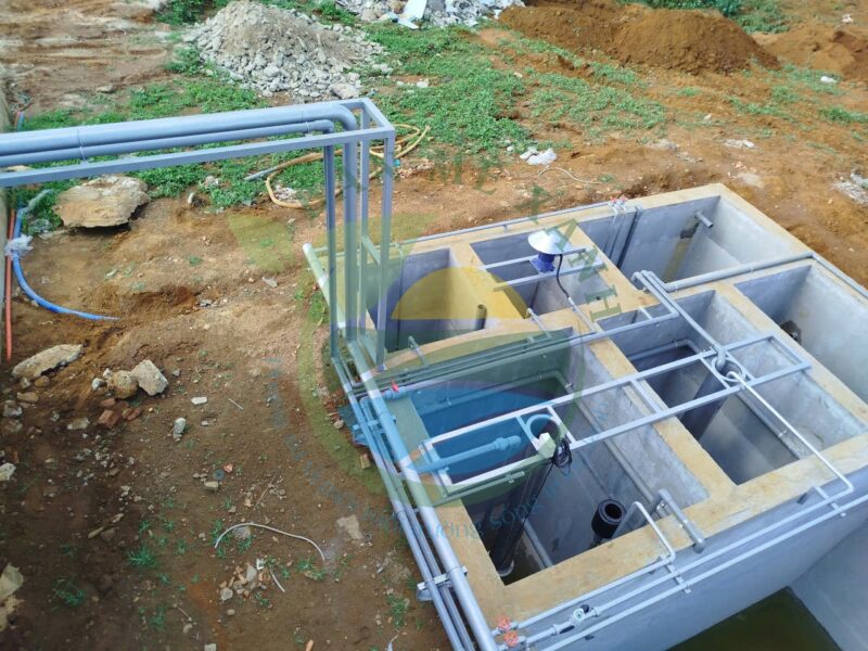 Hệ thống xử lý nước thải trang trại gà, Công suất 25 m3/ngày đêm