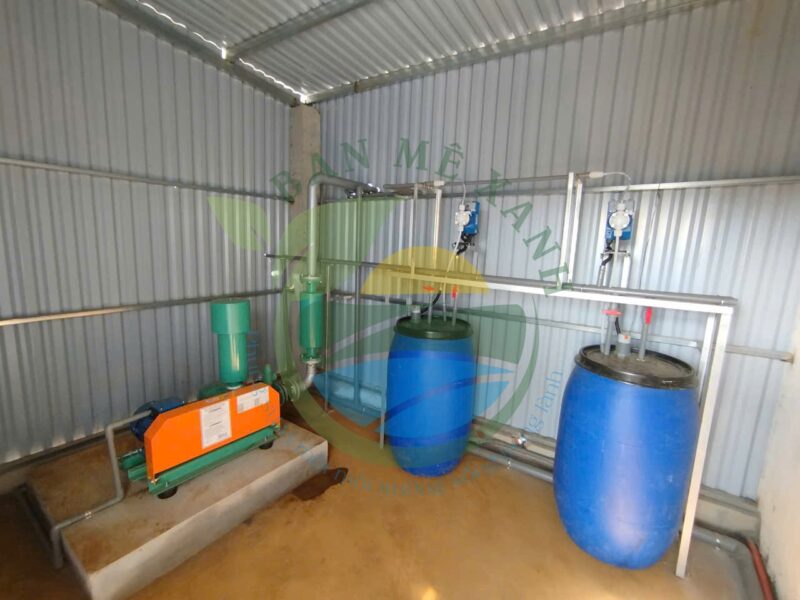 Hệ thống xử lý nước thải trang trại gà, Công suất 25 m3/ngày đêm