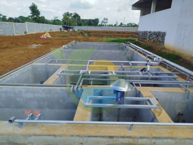 Hệ thống xử lý nước thải trang trại gà, Công suất 25 m3/ngày đêm