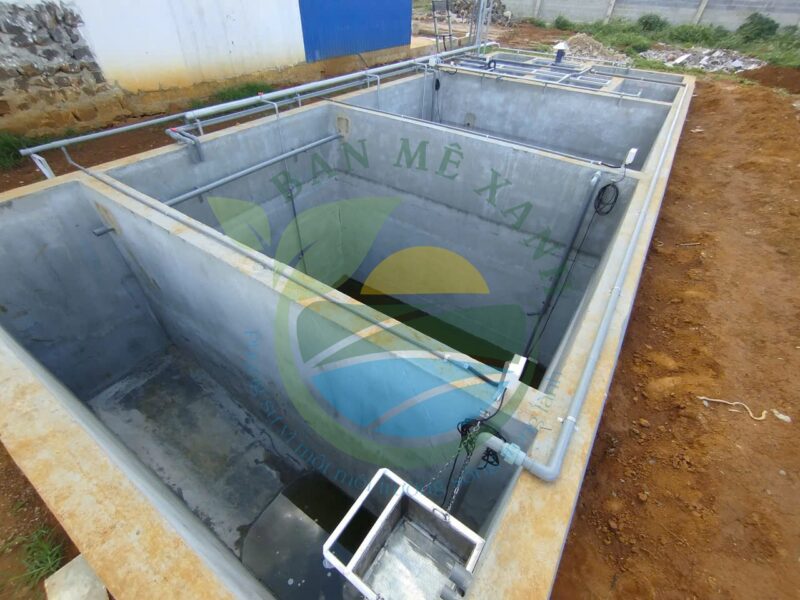 Hệ thống xử lý nước thải trang trại gà, Công suất 25 m3/ngày đêm