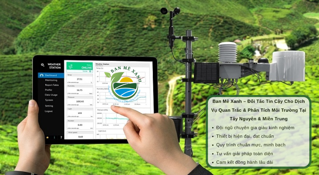 Dịch Vụ Quan Trắc & Phân Tích Môi Trường Từ Ban Mê Xanh
