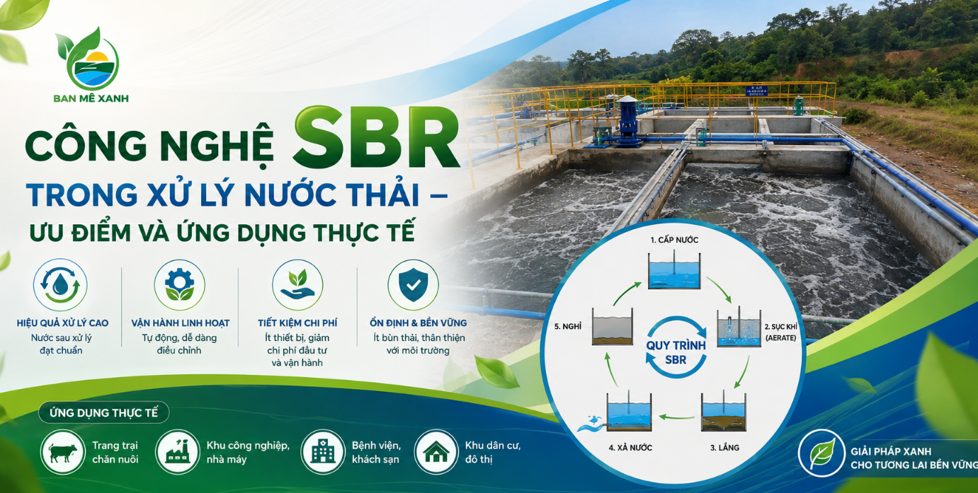 Công Nghệ SBR Trong Xử Lý Nước Thải – Ưu Điểm Và Ứng Dụng Thực Tế